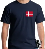 Camiseta adulto ou infantil Bandeira Dinamarca europa - Foto 3