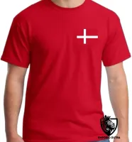 Camiseta adulto ou infantil Bandeira Dinamarca europa - Foto 7