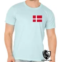 Camiseta adulto ou infantil Bandeira Dinamarca europa - Foto 9