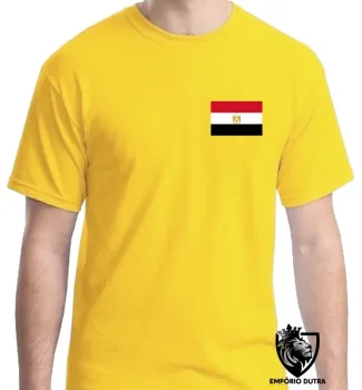 Camiseta adulto ou infantil Bandeira Egito continente africa - Foto 2