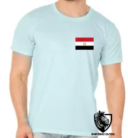 Camiseta adulto ou infantil Bandeira Egito continente africa - Foto 7