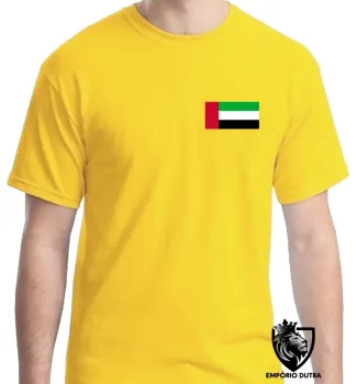 Camiseta adulto ou infantil Bandeira Emirados Árabes Unidos - Foto 2