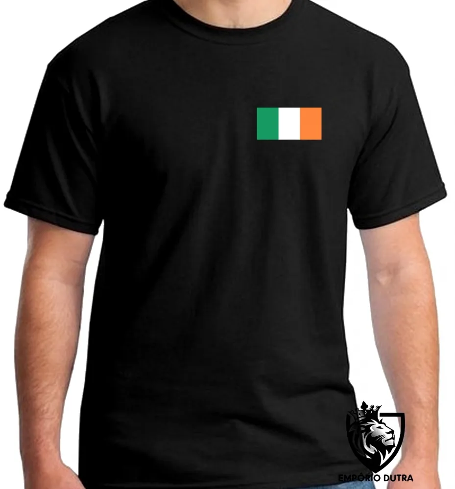 Camiseta adulto ou infantil bandeira Irlanda reino unido