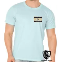 Camiseta adulto ou infantil Bandeira Israel pergaminho - Foto 9
