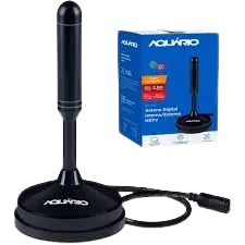 Antena Digital Aquário 5 Em 1 Vhf Uhf Fm Hdtv 4k - Dtv100