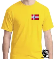 Camiseta adulto ou infantil Bandeira Noruega escandinavo - Foto 2