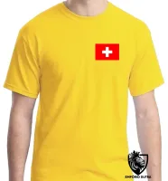 Camiseta adulto ou infantil Bandeira Suíça europa - Foto 2