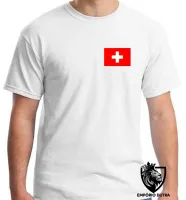 Camiseta adulto ou infantil Bandeira Suíça europa - Foto 5