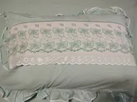 Jogo de Lençol Queen Bordado 03 Peças Verde - Foto 2