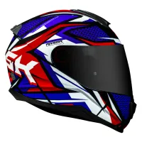 CAPACETE NORISK RAZOR SHARP AZUL/VERMELHO - Foto 3