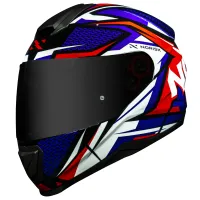 CAPACETE NORISK RAZOR SHARP AZUL/VERMELHO - Foto 4