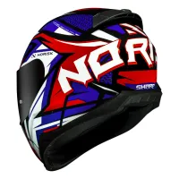 CAPACETE NORISK RAZOR SHARP AZUL/VERMELHO - Foto 6