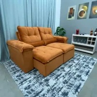 Sofá Retratil e Reclinavel Arsenal Aifos 15 cm espuma Hipersoft 2 metros  Oferta !