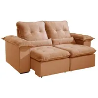 Sofá Retratil e Reclinavel Arsenal Aifos 15 cm espuma Hipersoft 2 metros  Oferta ! - Foto 2
