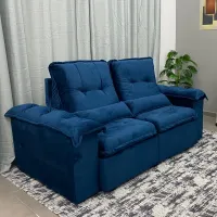Sofá Retratil e Reclinavel Arsenal Aifos 15 cm espuma Hipersoft 2 metros  Oferta ! - Foto 6