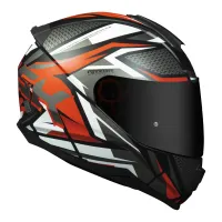 CAPACETE NORISK RAZOR SHARP TITANIUM / VERMELHO - Foto 6