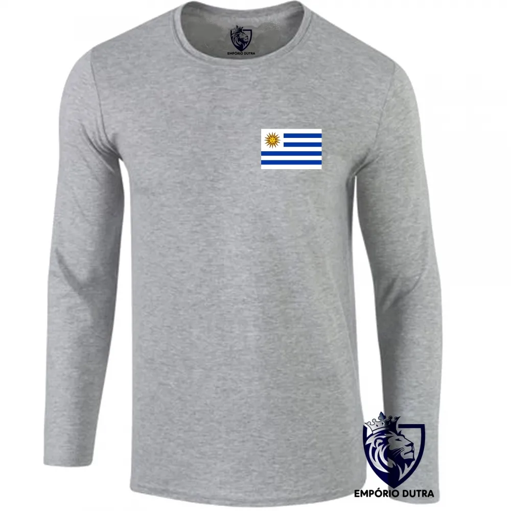 Camiseta manga longa Infantil ou Adulto Uruguai america