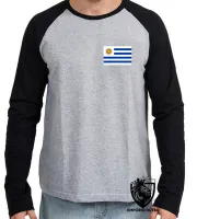 Camiseta manga longa Infantil ou Adulto Uruguai america - Foto 2