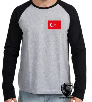 Camiseta manga longa Infantil ou Adulto Turquia oriente medio - Foto 2