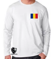 Camiseta manga longa Infantil ou Adulto Romênia - Foto 2