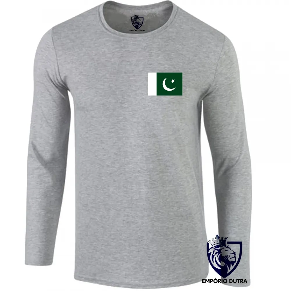 Camiseta manga longa Infantil ou Adulto paquistão Imagem