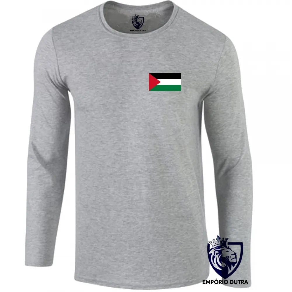 Camiseta manga longa Infantil ou Adulto Palestina