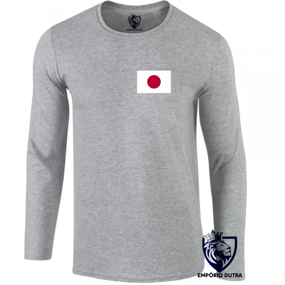 Camiseta manga longa Infantil ou Adulto Japão oriental
