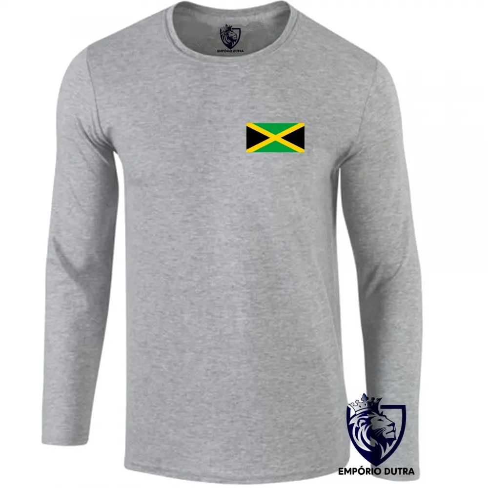 Camiseta manga longa Infantil ou Adulto Jamaica marley Imagem