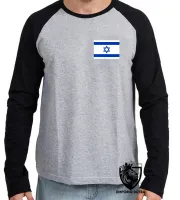 Camiseta manga longa Infantil ou Adulto Israel Oriente Médio - Foto 3