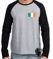 Camiseta manga longa Infantil ou Adulto Irlanda reino unido - Foto 3
