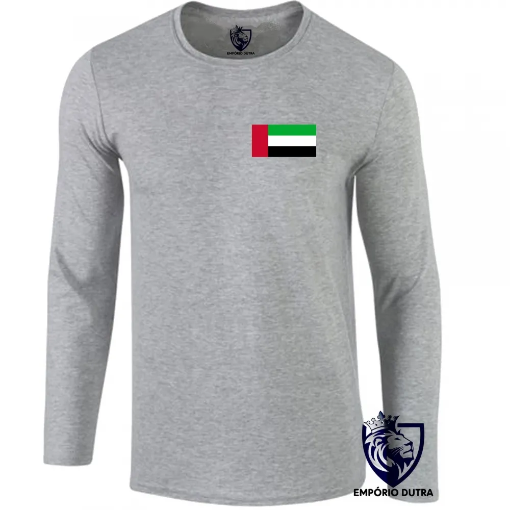 Camiseta manga longa Infantil ou Adulto Emirados Árabes Unidos