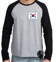 Camiseta manga longa Infantil ou Adulto Coreia do sul asia - Foto 3