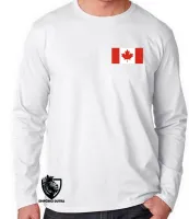 Camiseta manga longa Infantil ou Adulto Canadá america norte - Foto 2