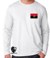 Camiseta manga longa Infantil ou Adulto angola africa - Foto 3
