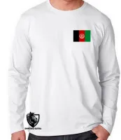 Camiseta manga longa Infantil ou Adulto afeganistão - Foto 2