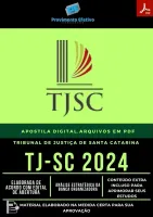 Apostila TJ SC Oficial de Justiça 2024