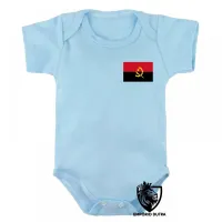 Body Bebê Infantil bandeira angola africa - Foto 3