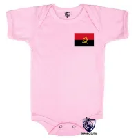 Body Bebê Infantil bandeira angola africa - Foto 4