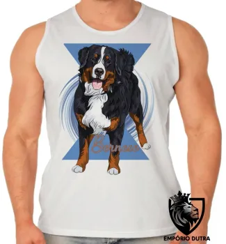 Camiseta Regata adulto ou infantil Bernese cachorro dog cão - Foto 2