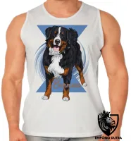 Camiseta Regata adulto ou infantil Bernese cachorro dog cão - Foto 2