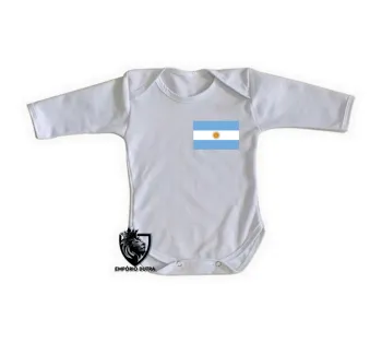 Body Bebê Infantil bandeira Argentina america do sul - Foto 2