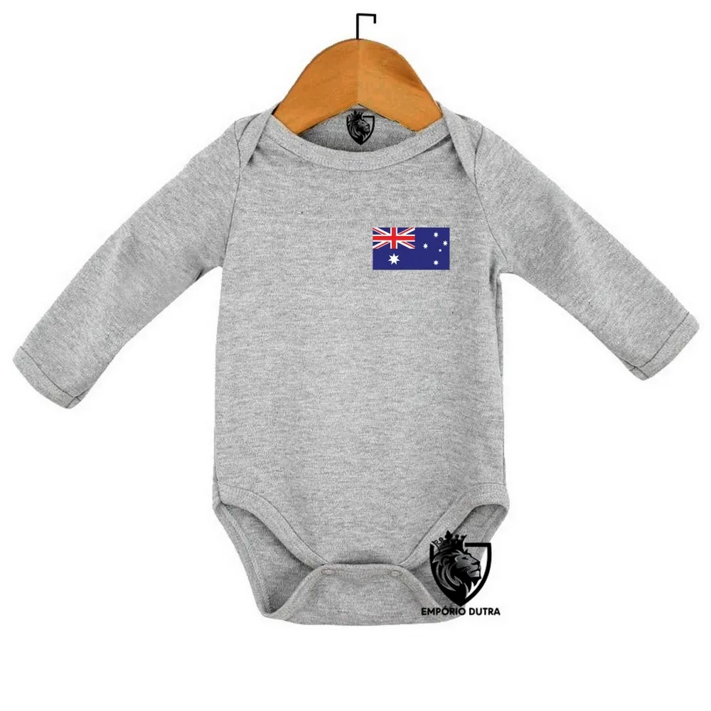 Body Bebê Infantil bandeira Austrália oceania Imagem