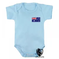 Body Bebê Infantil bandeira Austrália oceania - Foto 3