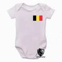 Body Bebê Infantil bandeira Bélgica europa - Foto 2