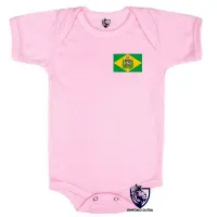 Body Bebê Infantil bandeira Brasil imperial monarquia - Foto 4