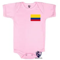 Body Bebê Infantil bandeira Colômbia america latina - Foto 4