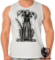 Camiseta Regata adulto ou infantil cachorro cachorro cão dog vira lata cusco cachorrinho - Foto 2