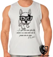 Camiseta Regata adulto ou infantil Cachorro Nerd frase Einstein - Foto 2