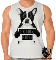 Camiseta Regata adulto ou infantil Cusco being cachorro is boring - Foto 2