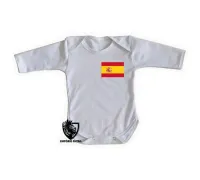 Body Bebê Infantil bandeira Espanha europa - Foto 2